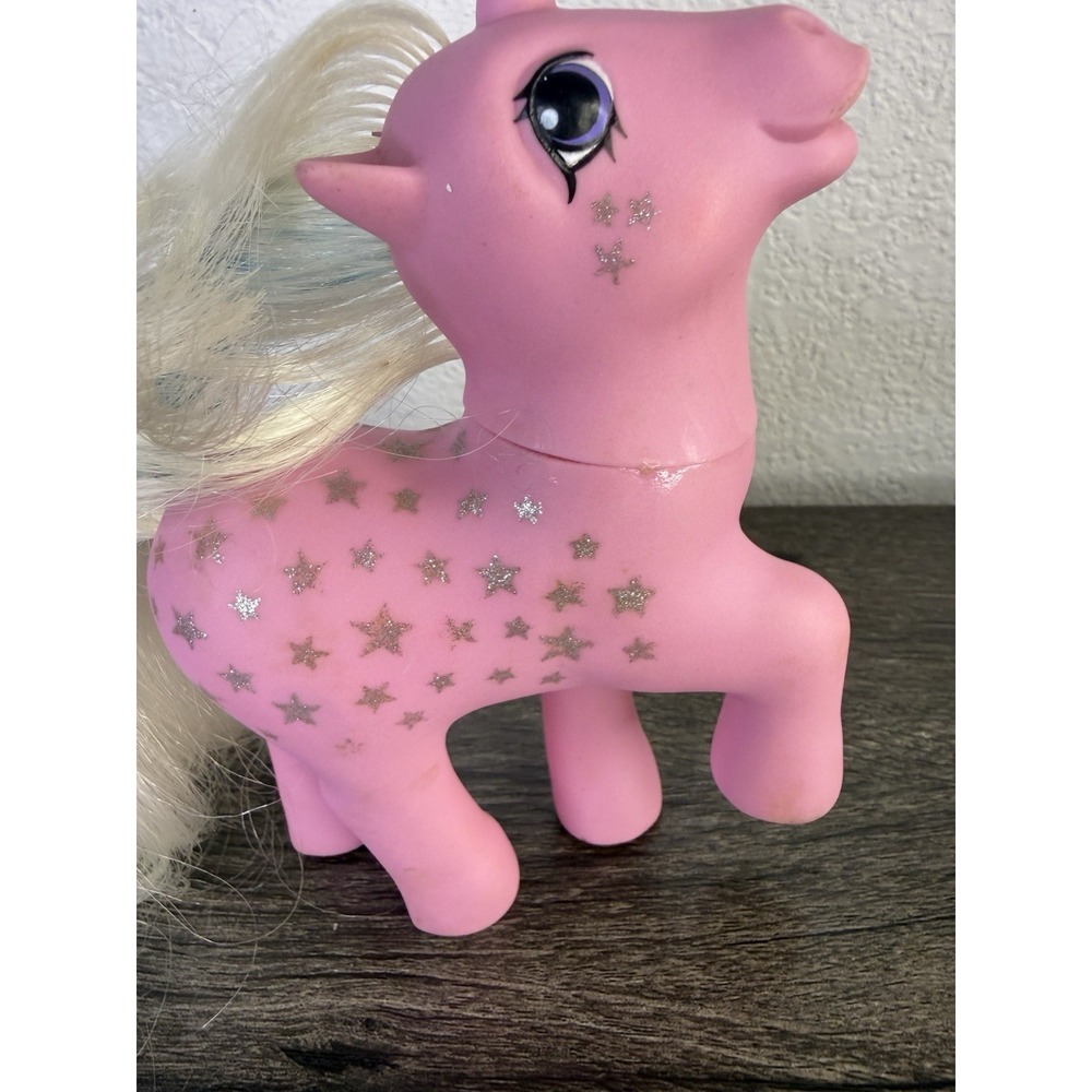 Vintage My Little Pony 1987 G1 Pink Unicorn Twice as Fancy Milky Way - Picture 8 of 15